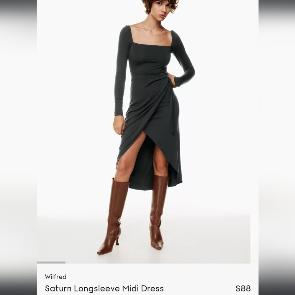 Aritzia Wilfred Saturn wrap dress